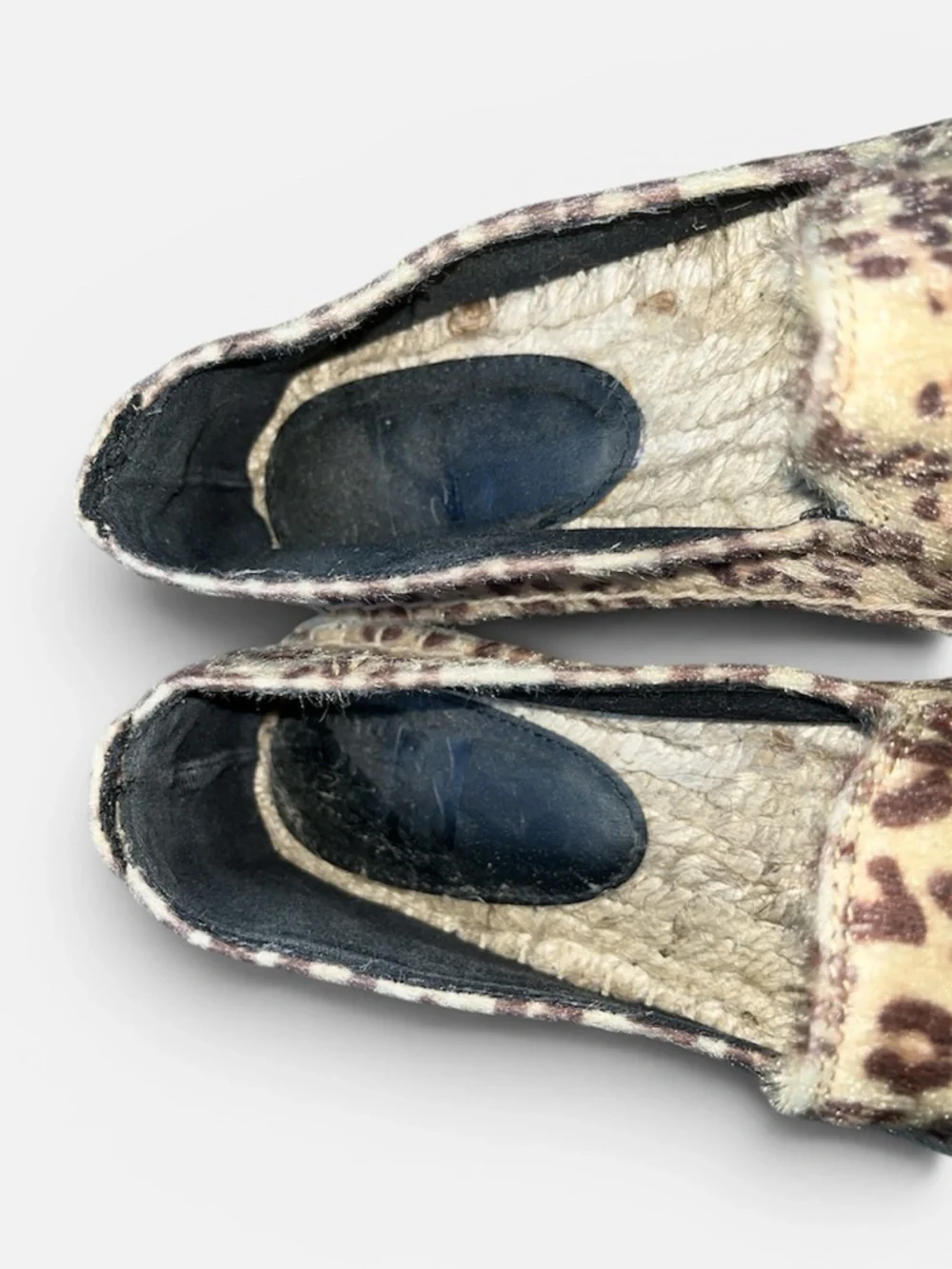 Billabong Faux Fur Leopard Print Espadrilles Size 7